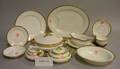 Sixtythree Piece Haviland Limoges Gilt Banded Porcelain Partial Dinner Service