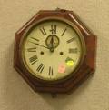 Seth Thomas Octagonal Mahogany Veneer Wall Clock