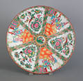 Chinese export rose medallion charger 19th c