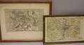 Lot of Two Framed Maps