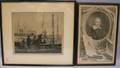 George Elmer Browne Print of a Quayside and a Portrait Engraving of William Harvey MD
