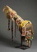 African Carved Wood Mask and Elaborate Headdress
