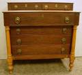 Classical Carved Mahogany and Mahogany Veneer Bureau