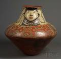 South American Polychrome Pottery Vessel