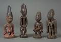 Four African Carved Wood Ibeji Dolls