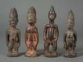 Four African Carved Wood Ibeji Dolls