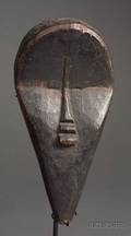 African Carved Wood Passport Mask