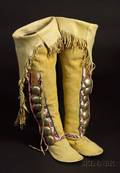 Southern Plains Beaded Hightop Womans Moccasins