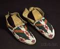 Central Plains Beaded Hide Moccasins