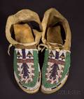 Central Plains Beaded Hide Moccasins