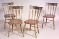 Set of Four Fancypainted Side Chairs