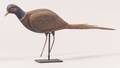 Carved and Painted Wooden Pheasant Decoy