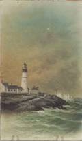 George M Hathaway American 1852  1903 Portland Head Light Cape Elizabeth Maine