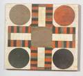 Polychrome Painted DoubleSided Wooden Game Board