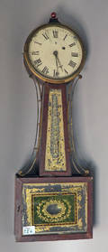 Massachusetts Federal mahogany banjo timepiece