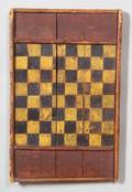 Painted Wooden DoubleSided Checkerboard