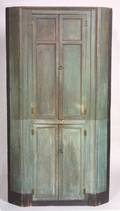Painted Corner Cupboard