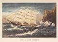 Currier  Ives publishers American 18571907 Off a Lee Shore