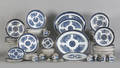 Group of Chinese export blue Fitzhugh tablewares