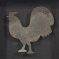 Framed Tin Rooster