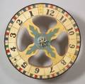 Polychrome Painted Wooden Wheel of Chance