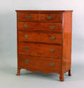 Southern walnut chest of drawers ca 1810