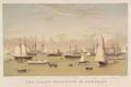 Currier  Ives publishers American 18571907 The Yacht Squadron at Newport