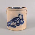 Whites Utica cobalt decorated stoneware crock 19th c