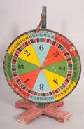 Polychrome Painted Wheel of Chance