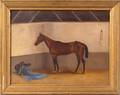 William Van Zandt American 19th Century Portrait of a Thoroughbred Young Duke