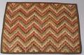 Wool Geometric Pattern Hooked Rug