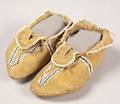 Southern Plains Beaded Hide Infants Moccasins