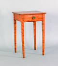 Birdseye maple one drawer stand 19th c