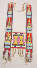 Northern Plains Beaded Hide and Cloth Martingale