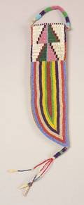 Central Plains Beaded Hide Knife Sheath