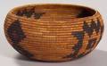 California Polychrome Coiled Basketry Bowl