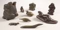 Nine Eskimo Soapstone Carvings