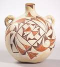Southwest Painted Pottery Canteen