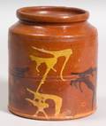 Slip Decorated Redware Jar