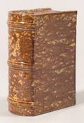 Rockingham Glazed Pottery Book Flask