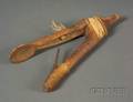 Northwest Coast Carved Wood Halibut Hook