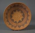 Southwest Polychrome Coiled Basketry Bowl