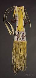 Southern Plains Beaded Hide Pipe Bag