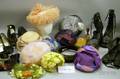 Nineteen Assorted Vintage 20th Century Ladys Hats and Seven Pairs of ShoesBoots