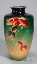 Basse Taille Enamel Vase