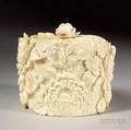 Carved Ivory Covered Box