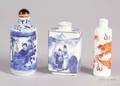 Three Porcelain Snuff Bottles
