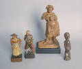Redware sculpture of a woman