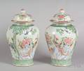 Pair of Famille Rose Jars