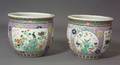 Pair of Porcelain Planters